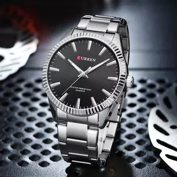 Мужские часы CURREN, новые креативные дизайнерские мужские наручные часы, водонепроницаемые, золотые, синие, мужские часы Relogio Masculino синий