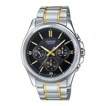 Мужские часы двухцветные с несколькими циферблатами, Two-Tone Multi-Dial Men s Watch, Casio