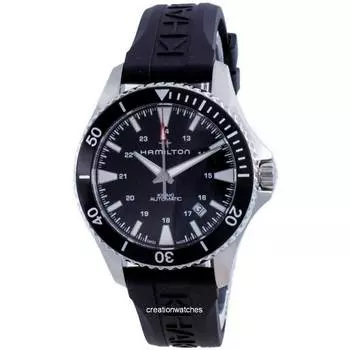 Hamilton Khaki Navy Scuba Automatic H82335331 100M Мужские часы чёрный