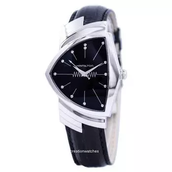 Мужские часы Hamilton Ventura Quartz H24411732 чёрный