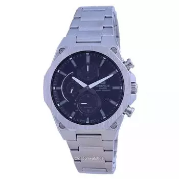 Мужские часы-хронограф Casio Edifice Slim Line Analog Solar EFS-S570D-1A EFSS570D-1 100M