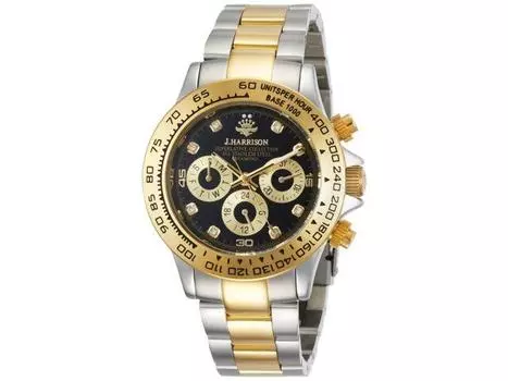 Мужские часы J.HARRISON JH-014DG, мужская пластиковая коробка для идентификации драгоценных камней, день/дата, НОВИНКА