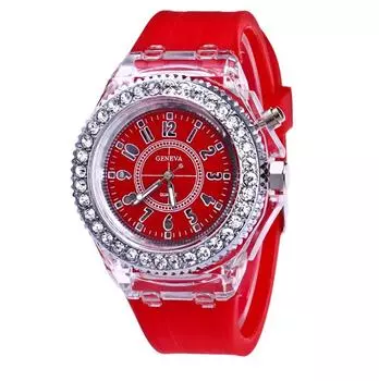 Мужские часы Кварцевые часы Мужская одежда Аксессуары Повседневные часы One Size красный