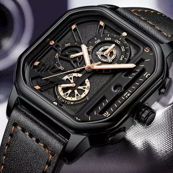 Мужские часы Кварцевые часы Мужские часы Светящиеся Водонепроницаемые