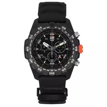 Мужские часы Luminox Bear Grylls Survival Master Series Chronograph с черным циферблатом, кварцевые, для дайвинга XB.3741 200M чёрный