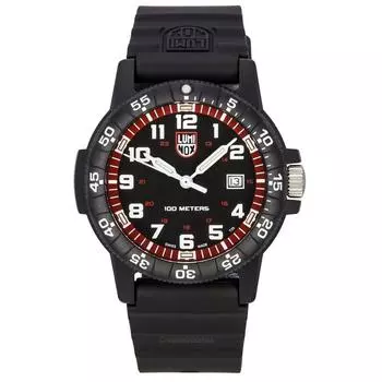 Мужские часы Luminox SEA Turtle Giant с пластиковым ремешком, черный циферблат, швейцарские кварцевые XS.0335 100M