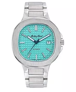 Мужские часы Mathey-Tissot Evasion из нержавеющей стали с бирюзовым циферблатом, автоматические H152ATTIF бирюзовый