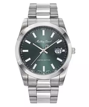 Мужские часы Mathey-Tissot Mathy Sunray Limited Edition из нержавеющей стали с зеленым циферблатом, кварцевые H451VE зелёный