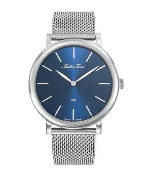 Мужские часы Mathey-Tissot Monsoon из нержавеющей стали с синим циферблатом, кварцевые H7916ABU синий