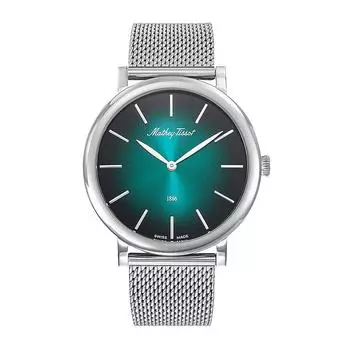 Мужские часы Mathey-Tissot Monsoon из нержавеющей стали с зеленым циферблатом, кварцевые H7916AV зелёный