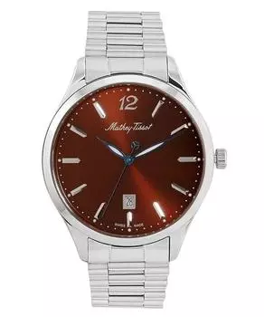 Мужские часы Mathey-Tissot Urban Metal Brown Dial Quartz H411MAM коричневый