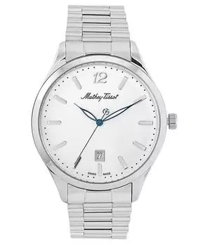 Мужские часы Mathey-Tissot Urban Metal с белым циферблатом, кварцевые H411MAI белый