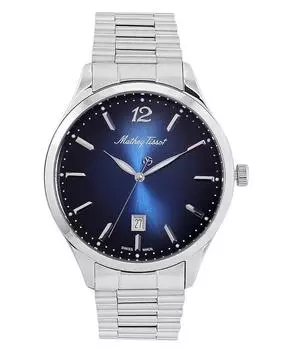 Мужские часы Mathey-Tissot Urban Metal с синим циферблатом, кварцевые H411MABU синий