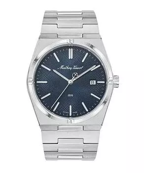 Мужские часы Mathey-Tissot Zeus из нержавеющей стали с синим циферблатом, кварцевые H118ABU синий
