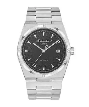 Мужские часы Mathey-Tissot Zeus из нержавеющей стали с черным циферблатом, автоматические H118ATAN чёрный