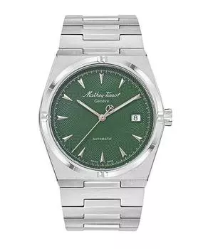 Мужские часы Mathey-Tissot Zeus из нержавеющей стали с зеленым циферблатом, автоматические H118ATV зелёный