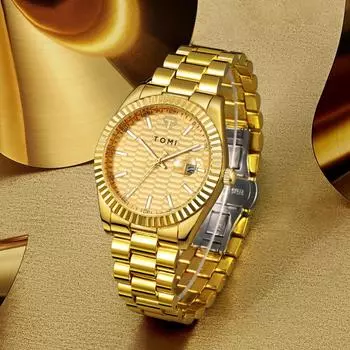 Мужские часы Модные деловые кварцевые часы Подарочный набор Подарочный календарь Деловые модные часы высокого класса