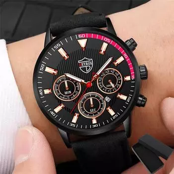 Мужские часы Мужские часы с датой Роскошные кварцевые часы с поясом Кварцевые часы Спортивные мужские светящиеся часы