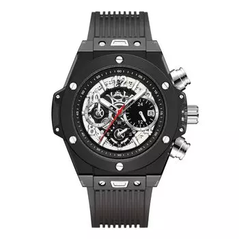 Мужские часы OMECO TamaBUKULOT Tamabukuro Роскошные часы Мужские часы Omeko Clock (черный)