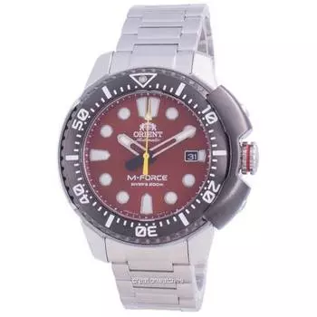 Мужские часы Orient M-Force AC0L, 70-летие, автоматические дайверские RA-AC0L02R00B, 200 м, японское производство красный