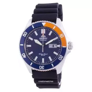 Мужские часы Orient Sports Diver с синим циферблатом RA-AA0916L19B 200M синий