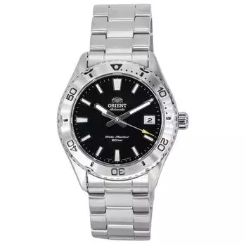 Мужские часы Orient Sports Mako из нержавеющей стали с черным циферблатом, автоматические, для дайвинга RA-AC0Q01B10B RA-AC0Q01B30B 200M чёрный