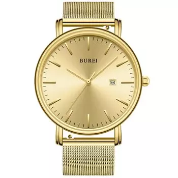 Мужские часы простые водонепроницаемые аналоговые деловые миланские сетчатые мужские наручные часы стильные популярные брендовые часы с датой черные золотые черные мужские часы