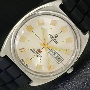 МУЖСКИЕ ЧАСЫ RICOH R31 АВТОМАТИЧЕСКИЕ ЯПОНСКИЕ С ДНЕМ И ДАТОЙ СЕРЕБРИСТОГО ЦВЕТА С ЦИФЕРБЛАТОМ a431975-2 R109-a431975