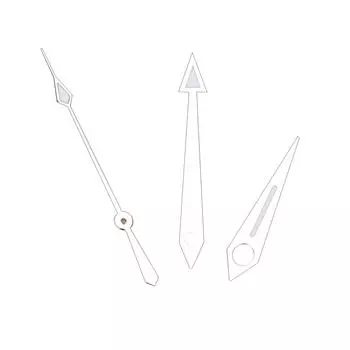 Мужские часы с часовой и минутной стрелками, иглы для часов ETA2824, серебристые