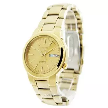 Мужские часы Seiko 5 Автоматические 21 драгоценный камень SNKA10K1 золотой