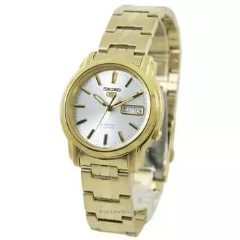 Мужские часы Seiko 5 Автоматические 21 камень SNKK74 SNKK74K1 SNKK74K серебряный