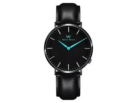 Мужские часы Welly Merck RO-BBL-1 НОВАЯ ВЕРСИЯ Сменные кожаные ремешки