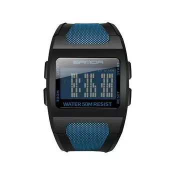 Мужские часы, водонепроницаемые, 50 м, цифровые, военные часы, многофункциональные, с подсветкой, будильником, недельным дисплеем, популярный подарок для мужчин, мальчиков, студентов