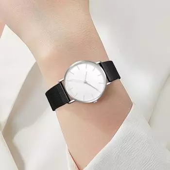 Мужские часы Yousheng с кварцевым механизмом, простой стиль, круглый циферблат, нержавеющая сталь, для проверки времени, высокая точность, повседневные офисные наручные часы, часы для свиданий