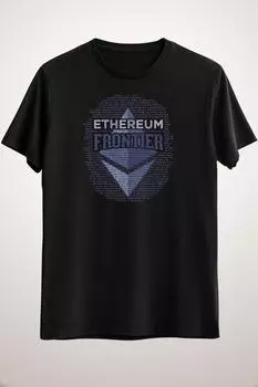 Мужские черные Ethereum Frontier Grunge Original на темно-синем фоне