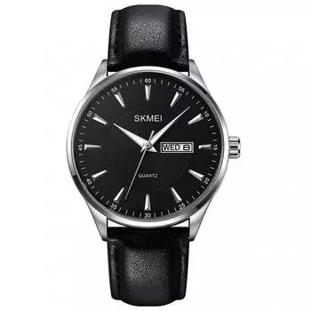 Мужские черные кожаные часы с ремешком, стильные, простые, деловые, классические, водонепроницаемые, аналоговые, повседневные, с датой, днем недели, тонкие, легкие, мужские часы F