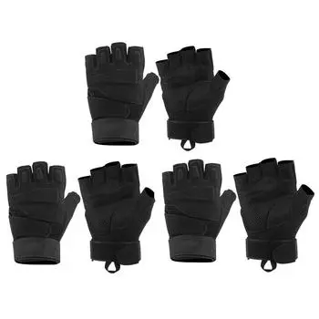 Мужские черные перчатки Eagle Half Finger для спорта на открытом воздухе Half Finger для фитнеса, скалолазания, спорта, военного фаната Half Finger gloves M Half-fing