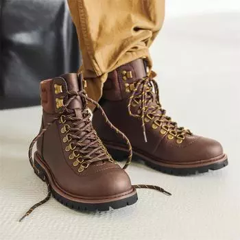 Мужские черные ретро-ботинки American High-Top Martin Work Boots на толстой подошве 9085 42 коричневый