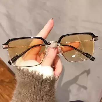 Мужские деловые фотохромные очки для близорукости, модные короткие смотровые очки с защитой от синего света, меняющие цвет, компьютерные очки от 0 до -4,0 0