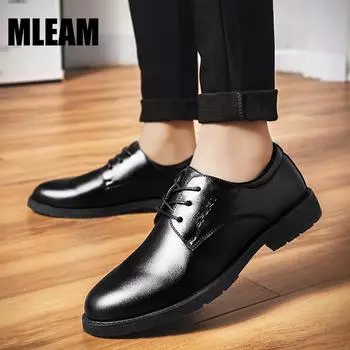 Мужские деловые кожаные туфли, мужские деловые туфли, резиновые оксфорды, мужские офисные свадебные модельные туфли на плоской подошве, дышащая обувь, мокасины Homme 40