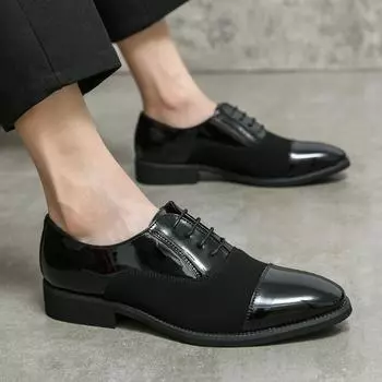 Мужские деловые туфли из кожи, мужские остроносые яркие кожаные туфли, модные и стильные 38