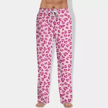 Мужские домашние брюки с принтом Allover, пижамные брюки для сна, длинные брюки, пижамные брюки, брюки для йоги S