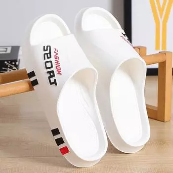 Мужские домашние тапочки, парные сандалии на толстой подошве для ношения на открытом воздухе, женские тапочки 40-41 белый