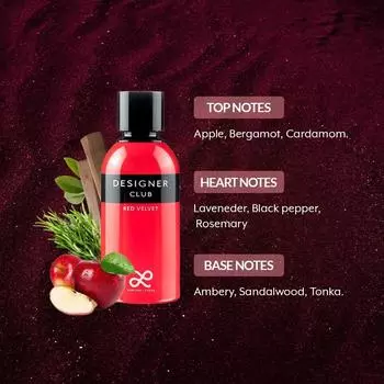 Мужские духи Designer Club-Red Velvet от Perfume Lounge | Премиум-парфюм| Подходит для любого случая | Парфюм для свидания, Идеальный подарок для мужчины 100мл 100ML