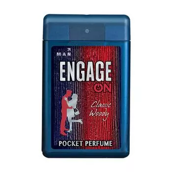 Мужские духи Engage ON Classic Woody Pocket, цитрусовые и пряные, приятные для кожи, 18/17 мл 18ML