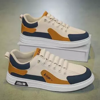 Мужские дышащие эластичные белые кроссовки-слайдеры 42 синий