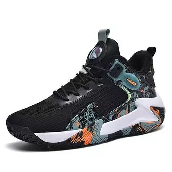 Мужские дышащие баскетбольные кроссовки на все времена года с высоким верхом, подходящие по цвету, спортивные, очень большого размера, модные, подростковые, на платформе, для бега 39