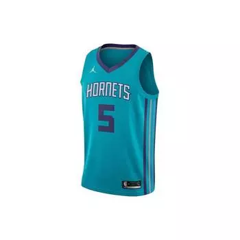 Мужские дышащие быстросохнущие баскетбольные майки прямого кроя Jordan NBA в стиле ретро, синий, зеленый 864463-430 M