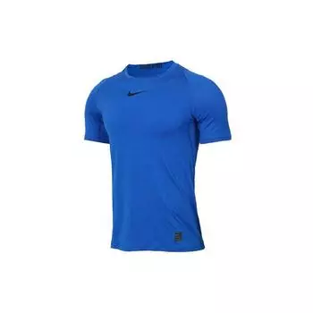 Мужские дышащие быстросохнущие рубашки для тренировок и фитнеса Nike Pro, синие 838094-480 L