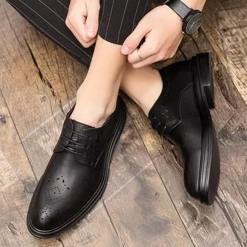 Мужские дышащие черные мягкие туфли из кожи для мужчин, весна-осень, лучшая деловая официальная одежда для вождения, повседневная кожаная мужская обувь 38